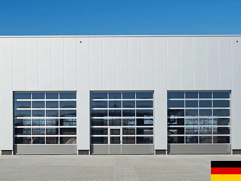 Остекленные алюминиевые ворота APU 67 Thermo Hormann