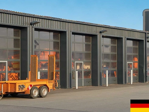 Остекленные алюминиевые ворота APU F42 Hormann